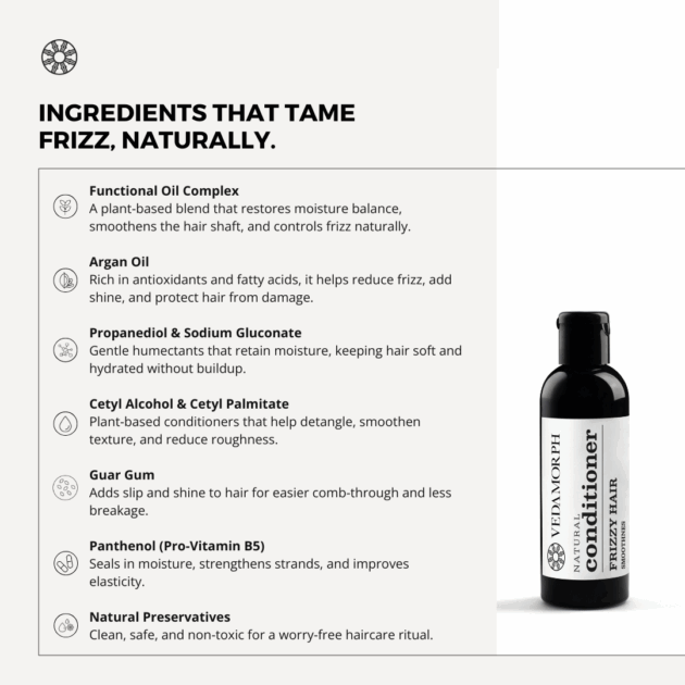Vedamorph Natural Conditioner for Frizzy hair Ingredients