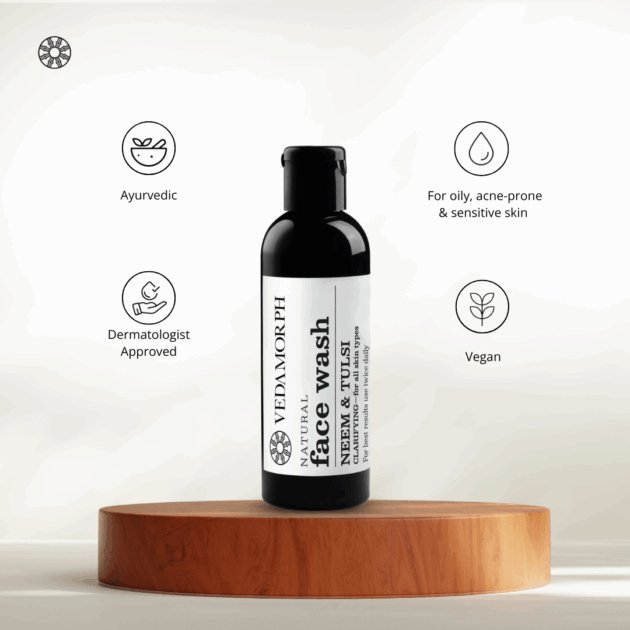 Vedamorph Purifying Neem & Tulsi Facewash - Image 4