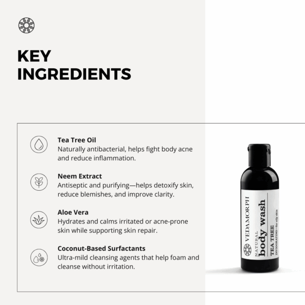 Vedamorph Clarifying Tea Tree Body Wash - Image 3