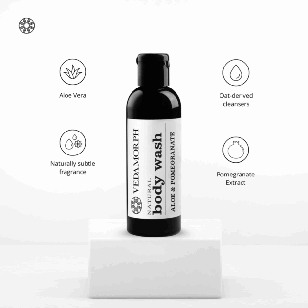 Vedamorph SkinBloom Aloe & Pomegranate Body Wash - Image 4