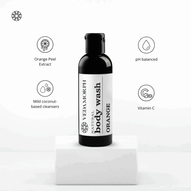 Vedamorph GlowRush Orange & Vitamin C Bodywash - Image 4